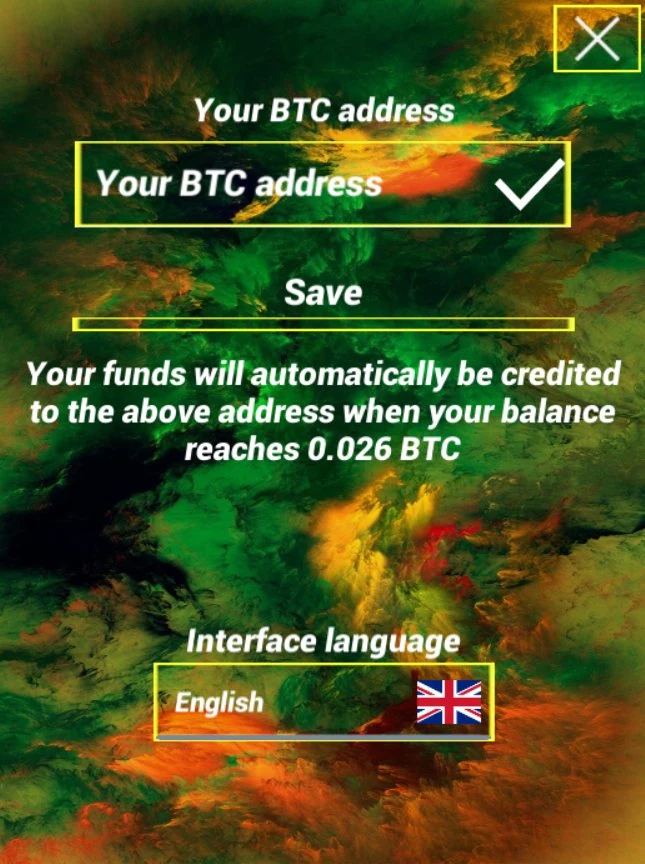 BTC Miner screenshot